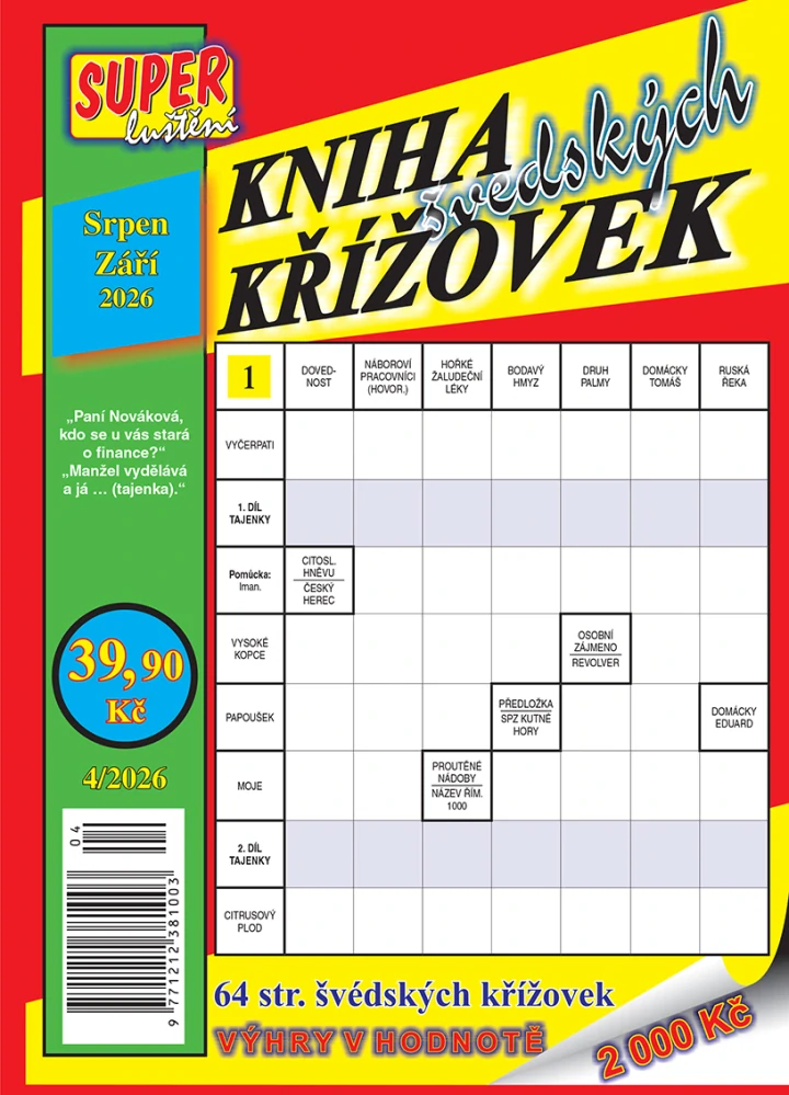 Kniha švédských křížovek 1-3 EP / 2027
